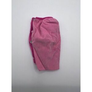 Vintage Barbie Doll Sized Velour Two Tone Pink Pencil Skirt W Snap Buttons Tulle